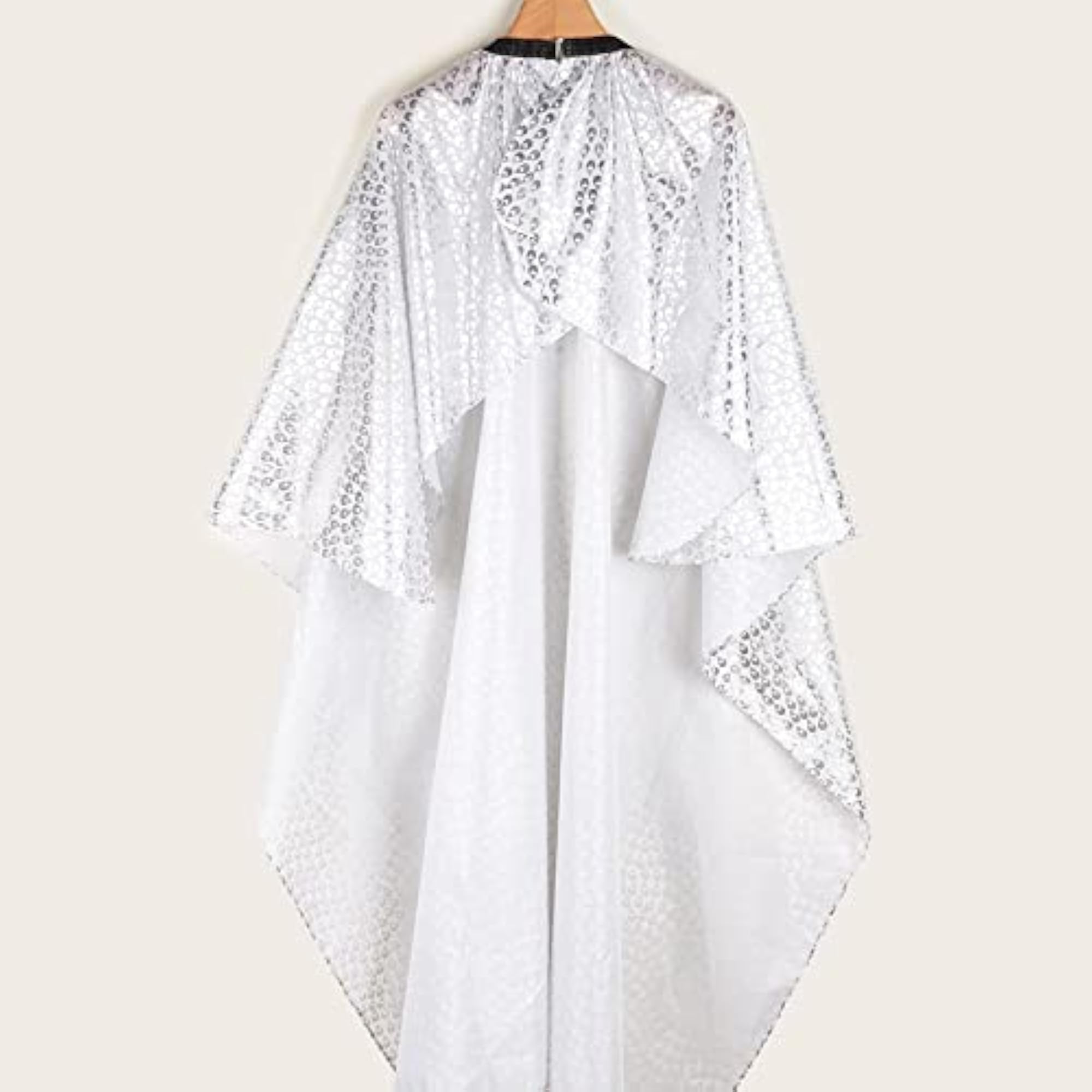 White Hairdressing Salon Cape for Kids & Adults, Unisex