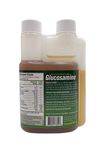 Synflex 1500 - Liquid Glucosamine Juice Formula - Helps Support Joint, Cartilage Health - Chondroitin Sulfate Drink Supplement For Men, Women - Mandarin Orange Flavor (32 Day Supply) #TOP1
