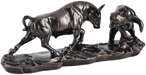 Bull Statue - Wall Street Charging Bull Decor for Finance Office,...