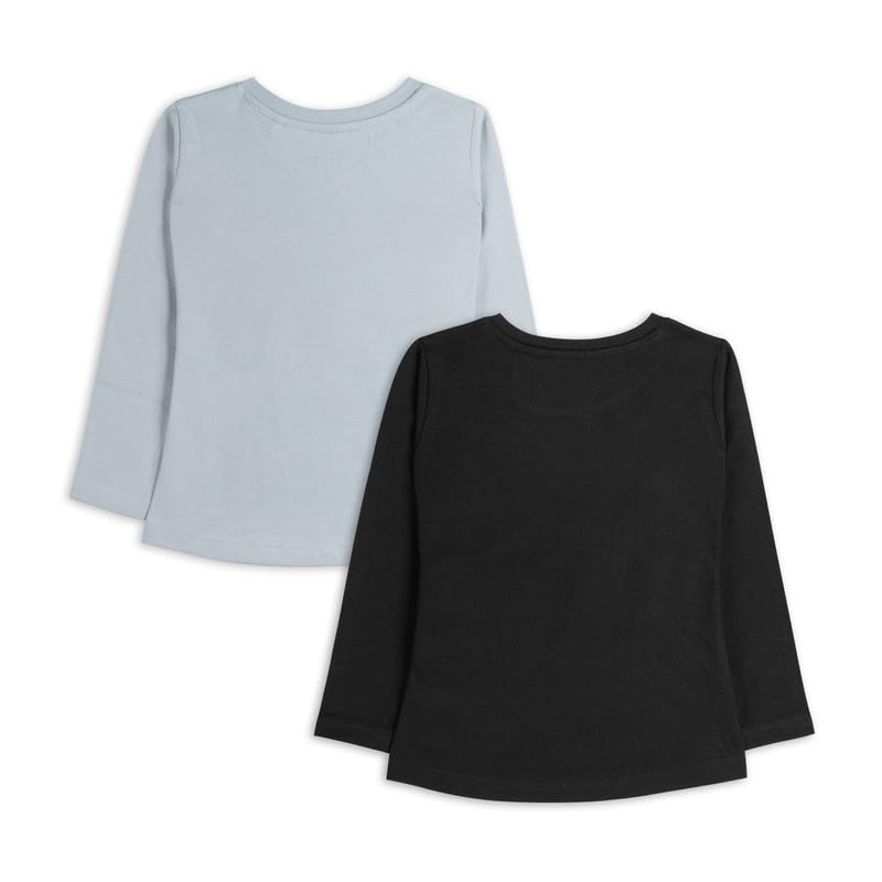 Image of Real Basics Girls Regular Fit Full Sleeves Tshirt (Pack of 2)