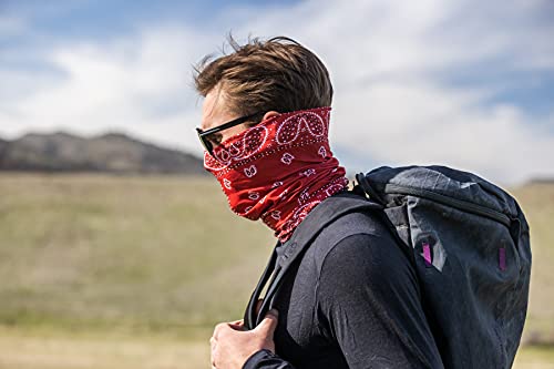 Image of BUFF CoolNet UV Neck Gaiter, UPF 50 Sun Protection, Breathable, Versatile, Quick Dry Face Mask, Multi-Colored, Adult Size