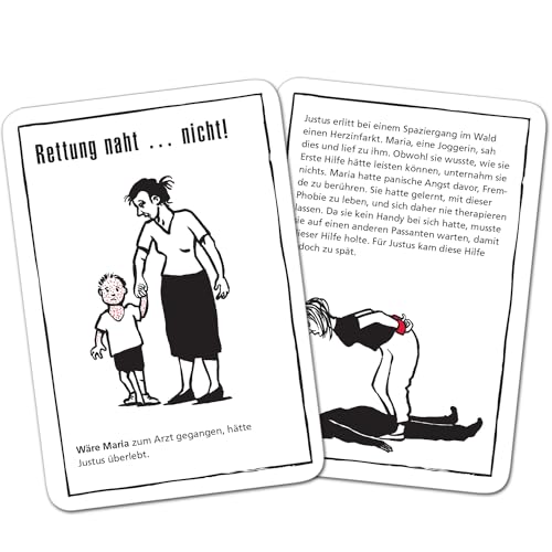 Stadtkrimis Exit Escape Stadtführung Moses Black Stories Sebastian Fitzek-50 Fälle mit Einer Extradosis Psycho-Thrill Krimi Kartenspiel mit Spielvariante und Punktechips, Rätselspiel für Jugendliche und Erwachsene