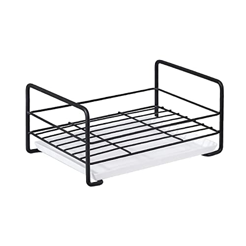Organizador Cocina, Organizador de Fregadero de Cocina con Bandeja, Organizador Soporte para Fregadero Utensilios, Acero Inoxidable (silver) Cover