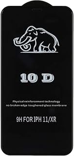 10D Tempered Glass Screen Protector 9H Hardness, Anti-Break and Full Edge Coverage for iPhone 11 / XR - Black