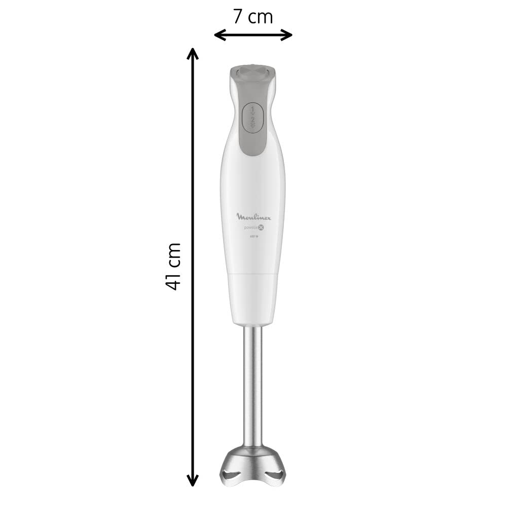 Moulinex Dailychef DD5521 - batidora brazo 2 en 1, 2 velocidades, batidora de mano fácil de usar, picadora 500 ml, vaso medidor 800 ml, piezas aptas para lavavajillas