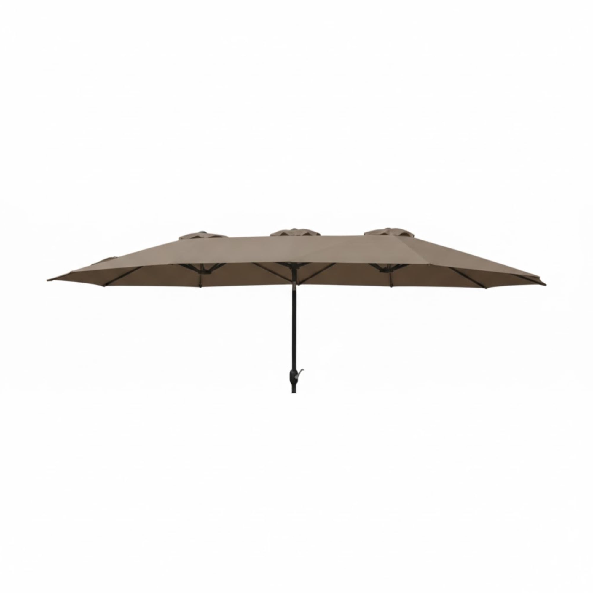 Garden Winds Reinforced RipLock 350 Replacement Canopy Top Cover Compatible with Real Living Triple 15’ Umbrella Models GFS00744A - Nutmeg