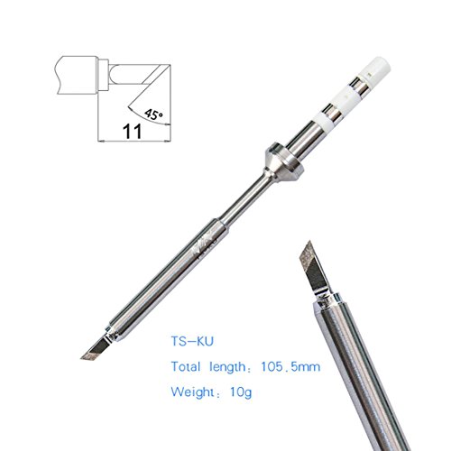 UY CHAN Original Soldering Iron Tip Replacement for TS100 Mini Portable Outdoor Soldering Iron Kit (KU-Tip) - Thumbnail 2