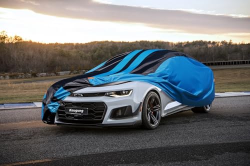Image of Kaugung Car Cover Waterproof Custom Fit Chevy Chevrolet Camaro(1998-2025), Full Exterior Cover for Automobiles Lightweight Resistant Outdoor Sun UV Rain Dust Snow Wind Protection.