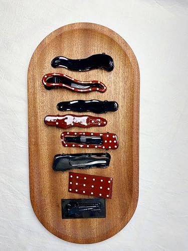 Lemeilleur 8 peças de grampos de cabelo vintage de metal com dentes de pato antiderrapantes presilha