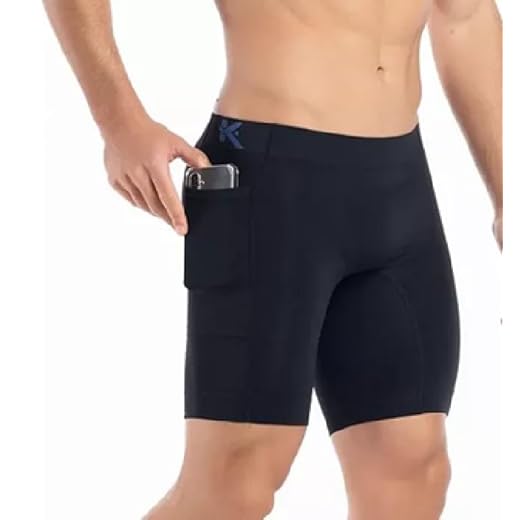 Kit C/ 3 Bermudas Térmica Masculina Keeper C/Bolso Academia (BR, Alfa, P, Regular, Regular, Preto)