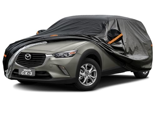 Image of GUNHYI 7 Layer SUV Car Cover Custom Fit Mazda CX-3 (2015-2025) Waterproof All Weather, Heavy Duty Outdoor Snow Sun Rain Uv Protection (Ships from US Warehouse, Delivery 3-8 Days)