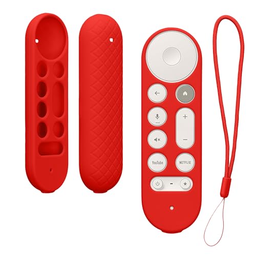 kwmobile �ی�P�[�X Google TV Streamer 4K�Ή� �����R���J�o�[ - �o�b�N�J�o�[ �V���R�� �\�t�g�ԐF