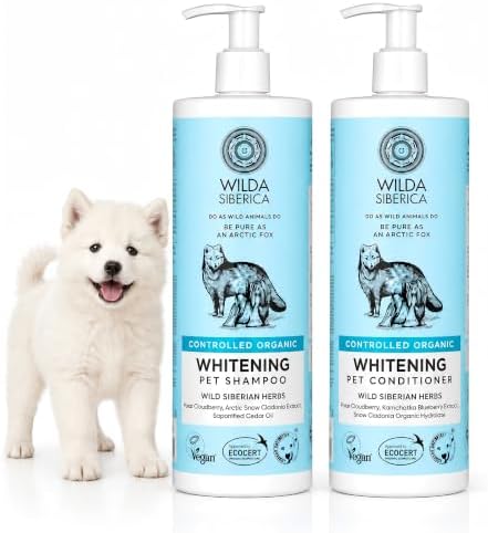 （04:30時点） WILDA SIBERICA ホワイトニング シャンプー＆コンディショナー 犬猫用 400ml×2 白毛ケア ヨーロッパ製