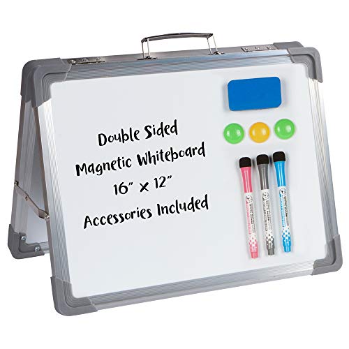 Desktop Dry Erase Magnetic Whiteboard - 16