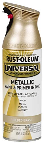 Image of Rust-Oleum 330504 Universal All Surface Metallic Spray Paint, 11 oz, Guilded Brass