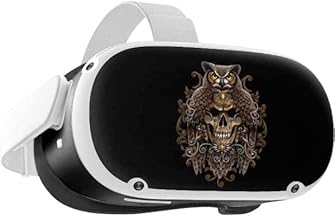 Skinit Decal Gaming Skin Compatible with Oculus Quest 2 - Sarah Richter Skull and Owl by Sarah Richter Design