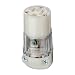 Leviton 8319-PLC 20 Amp, 125 Volt, Connector, Straight Blade, Grounding Power Light, Hospital Grade, Transparent