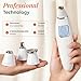 Exfora Facial Microdermabrasion Wand by Vanity Planet - Acne Treatment Reduce Wrinkles & Fine Lines - 4 Interchangeable Heads & Dual Charging Mode - Exfoliating Facial Cleanser for All Skin Types