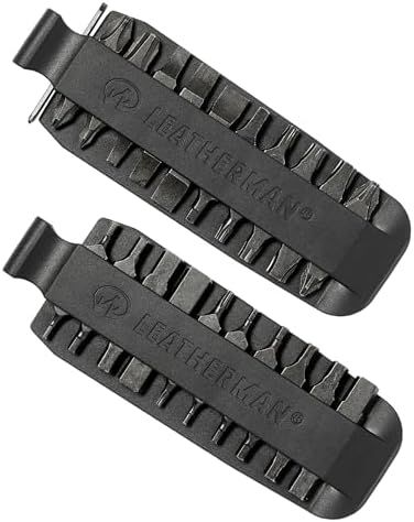 Leatherman 931014 Zestaw Końcówek Wymiennych do Wkrętaka, Czarne, 45.36 g, 21 Sztuk o Podwójnej Końcówce