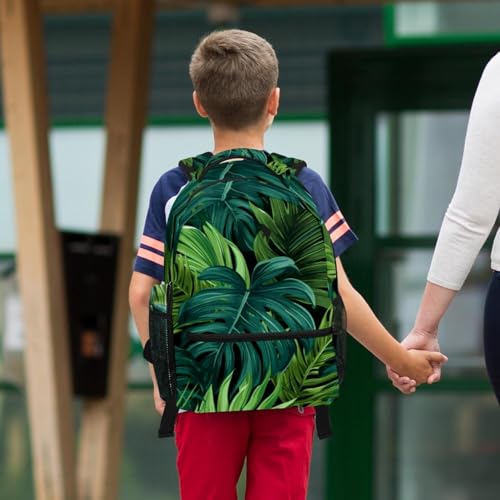 Sac à dos feuilles de palmier ensemble ergonomique multicolore avec trousse compacte - 6