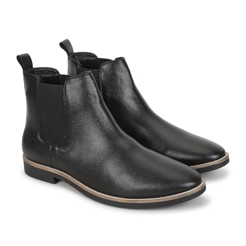 Image of YOHO Comfortable Boots For Men | Extra Cushioned Foot Bed And Skin Friendly Ankle Boot With Low Heels | PU Finish Material | Trendy, Stylish & Casual Boots | Winter, Snow & Holiday Outings