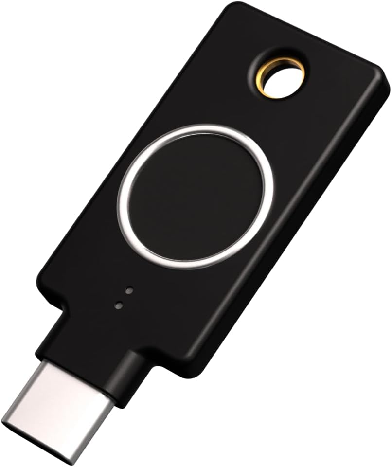 Yubico - YubiKey Bio C Series (Edición FIDO) - Autenticación multifactor (MFA) Clave de Seguridad y contraseña, Conexión por USB-C, Biométrico, Certificación FIDO
