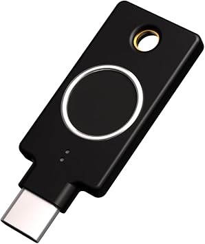 Yubico - YubiKey Bio C Series FIDO Edition - Multifactor Authentication MFA Security Key and Password, USB-C Connection, Biometric, FIDO Certification