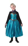 Dress Up en Lavish Coronación vestido de Elsa de la película de Disney, completo con capa de color morado, Sweetheart corpiño Ribete De Lujo y de bronce.