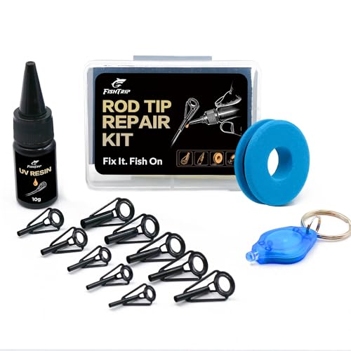 Kit de réparation d'embouts de canne à pêche en acier inoxydable FishTrip