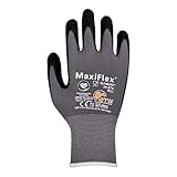 EISENHELD MaxiFlex Ultimate 34-874 12 Paar Nitrilhandschuhe Arbeitshandschuhe Schutzhandschuhe Griphandschuhe Gartenhandschuhe EN 388:2016 + A1:2018 (4131A) + 10 Sicherheitsregeln (Größe 12 (XXXL))