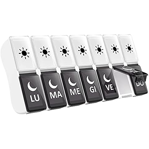 Monthly Pill Organizer Once a Day - 30 Day Pill Organizer Box - Easy to Open - Large Compartments Portable Case for Travel, Month Pill Cases Medicine Organizer Cover