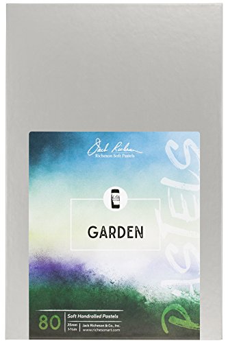 Jack Richeson Hand Rolled Soft Pastels Landscape Garden, 80 Piece Set #TOP1