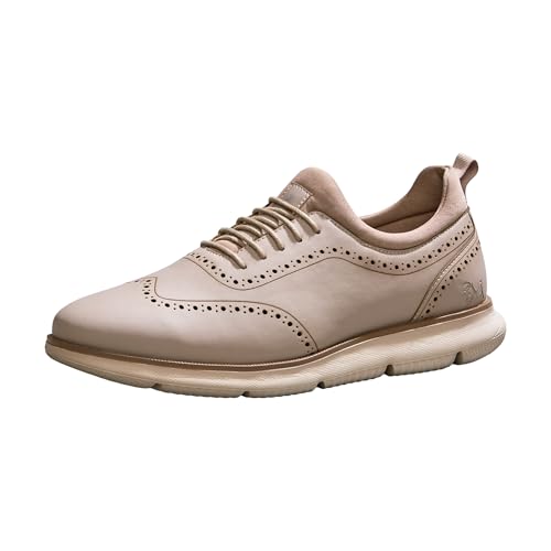 Image of Neeman's Crossover Brogues Stylish Shoes for Men | Oxford Lace-Up Semi Formal Mens Footwear | Casual Comfortable Shoe for Office Wear