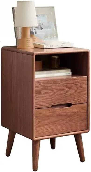 Creative Home Living Room Storage Cabinet with Double Drawers, Ultra-Narrow Storage Cabinet, Bedside Table.(B)