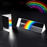 Instructions : étape 1. Placez le prisme triangulaire sur une surface plane avec l'un des côtés vers le bas. Étape 2 : lumière avec un faisceau étroit de lumière blanche (comme une lampe de poche) à angle plat sur la surface du prisme. Étape 3. On peut observer la lumière réfléchie des autres côtés du prisme, créant ainsi différents motifs arc-en-ciel ou se chevauchant.