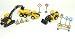 New Ray - Coffret 3 Engins de Chantier Volvo + Accessoires Window Box Camion Miniature - 33063 Ass