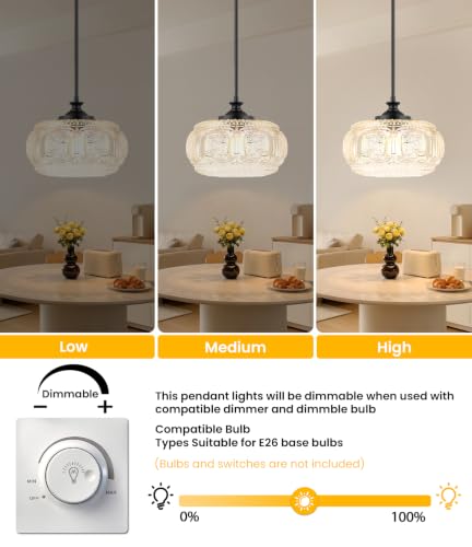 Image of Semi Flush Mount Ceiling Light, Pendant Lights Kitchen Island