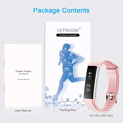 LETSCOM Fitness Tracker with Heart Rate Monitor, Slim Sports Activity Tracker Watch, Waterproof Pedometer Watch with Sleep Monitor, Step Tracker for Women, and Men - Thumbnail 4