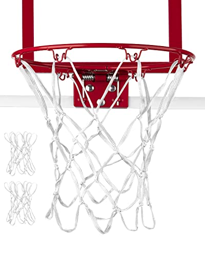 XXXYYY Mini Basketball Net Replacement 8 Loop [2 Pack], Small Replacement Net for Mini Basketball Hoop, for Indoor Door/Room Walls 8
