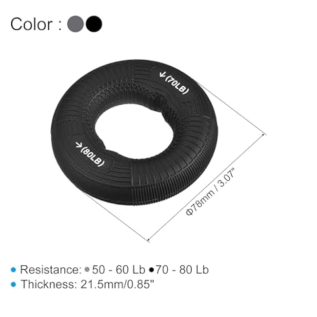 uxcell Hand Grip Strengtheners, Grip Strength Training for Stress Relieve & Rock Climbing