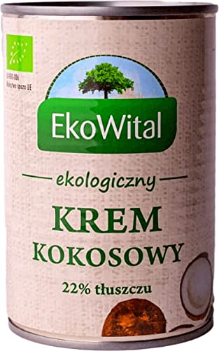 Crema de coco 22% de grasa BIO 400 ml - EKOWITAL