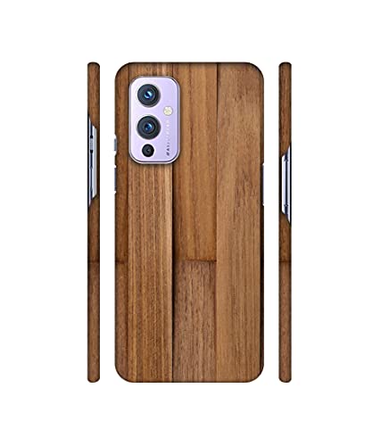 Image of Amazon Brand - Solimo Designer Wooden Art 3D Printed Hard Back Case Mobile Cover for OnePlus 9