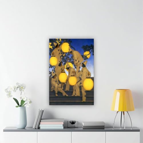 Poster The Lantern Bearers Maxfield Parrish impression toile suspendre 50x75 cm