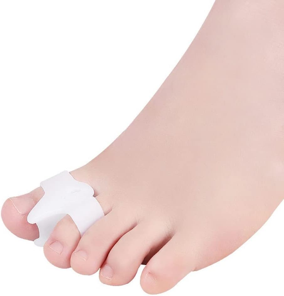 DEAVER Bunion Gel Toe Separator,Toe Separators with 2 Loops,Bunion Corrector for Women & Men Relief Bunionette, Calluses, Straighten Overlapping Hammer Toe