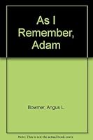 As I Remember, Adam: An Autobiography of a Festival B00005VGBZ Book Cover