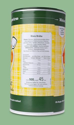 tellofix Classic Klare Brühe 3x900g, vielseitige Gemüse Brühe, als Universal-Würzmittel zum Verfeinern von Suppen - kalorienarm, glutenfrei, lactosefrei & vegan, keine Farb- oder Konservierungssstoffe