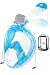 Calypso Aquatics Dry Snorkel with Silicone Mouthpiece for Snorkeling and Scuba Diving