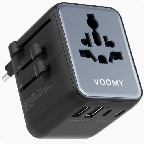 Voomy Universal Travel Adapter – Universal Plug Adapter for 170+ ...