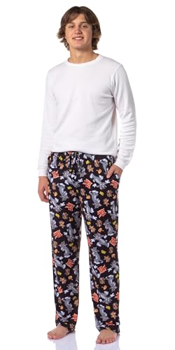 INTIMO Tom and Jerry Men's Cheese Tossed Print Sleep Pajama Pants For Adults2