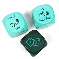 Myga Childrens Yoga Dice - Set of 3 Kids Dice with Yoga Poses and Actions for Exercise, Fitness and Workout Fun - Soft and Lightweight Dice great for Travel and Family Fun - Ideal for Gifting